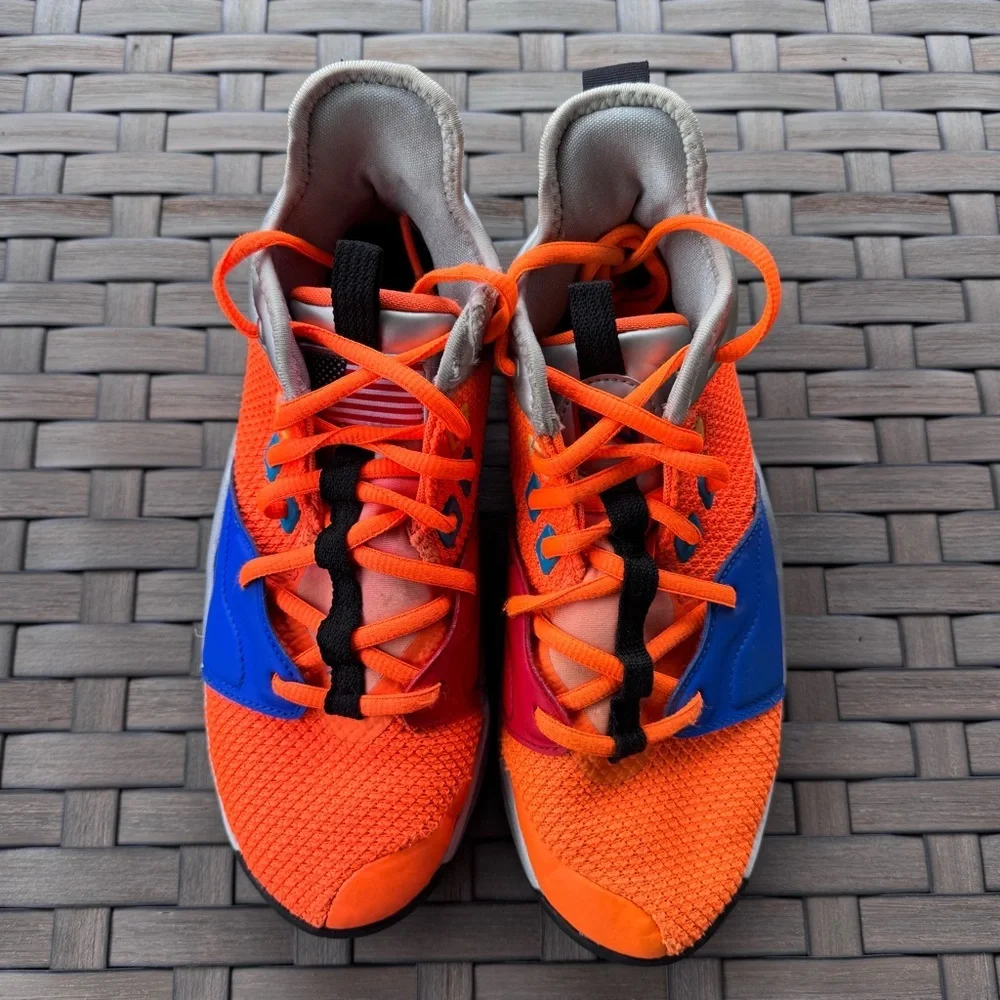 Nike Youth Kids'‎ PG 3 NASA Armstrong Apollo XII Total Orange Sneakers Size 6Y